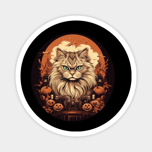 Siberian Cat Halloween, Cat Lover Magnet by logiamerch